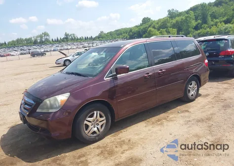 2007 Honda Odyssey Exl from USA, damaged, VIN 5FNRL38667B452510